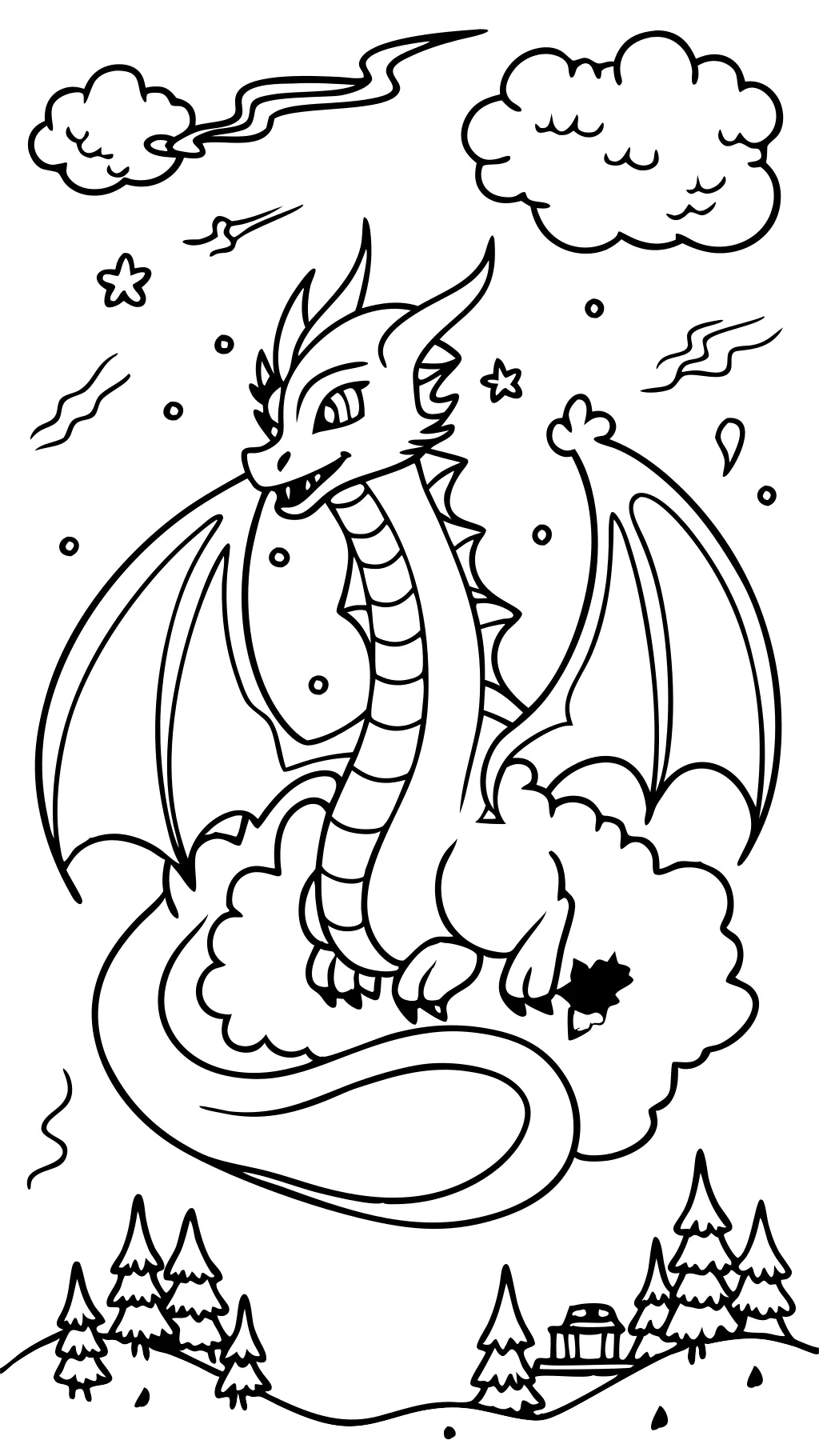 pages à colorier imprimables gratuites de dragon